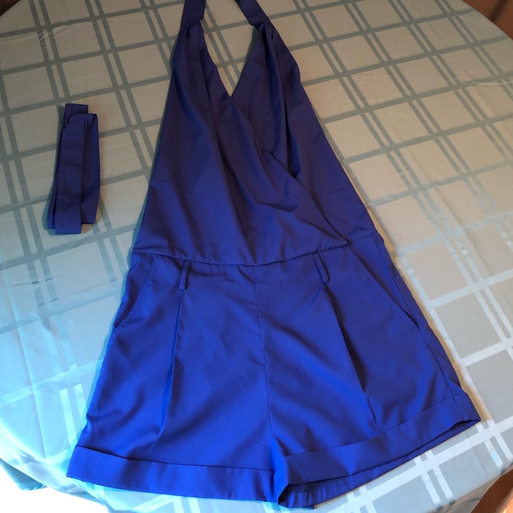 💙 Sexy blue halter shorts jumper 💙